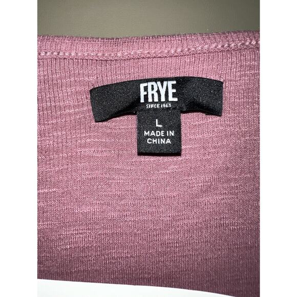 Frye Easy Button Front Dress Women’s L Wistful Mauve With Side Seam Pockets - Picture 2 of 8